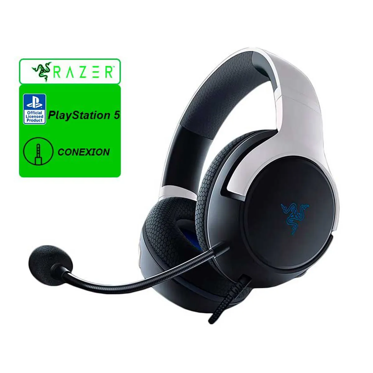 RAZER - Audífono Gamer Razer Kaira X Cableado  PS/PC 3.5MM - Blanco