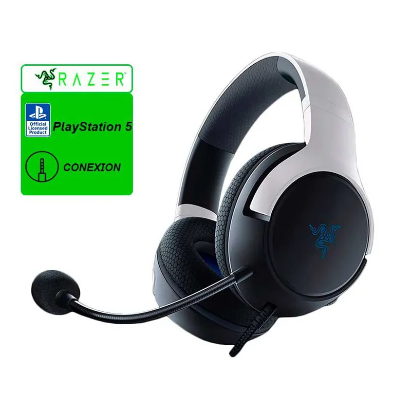 RAZER - Audífono Gamer Razer Kaira X Cableado  PS/PC 3.5MM - Blanco