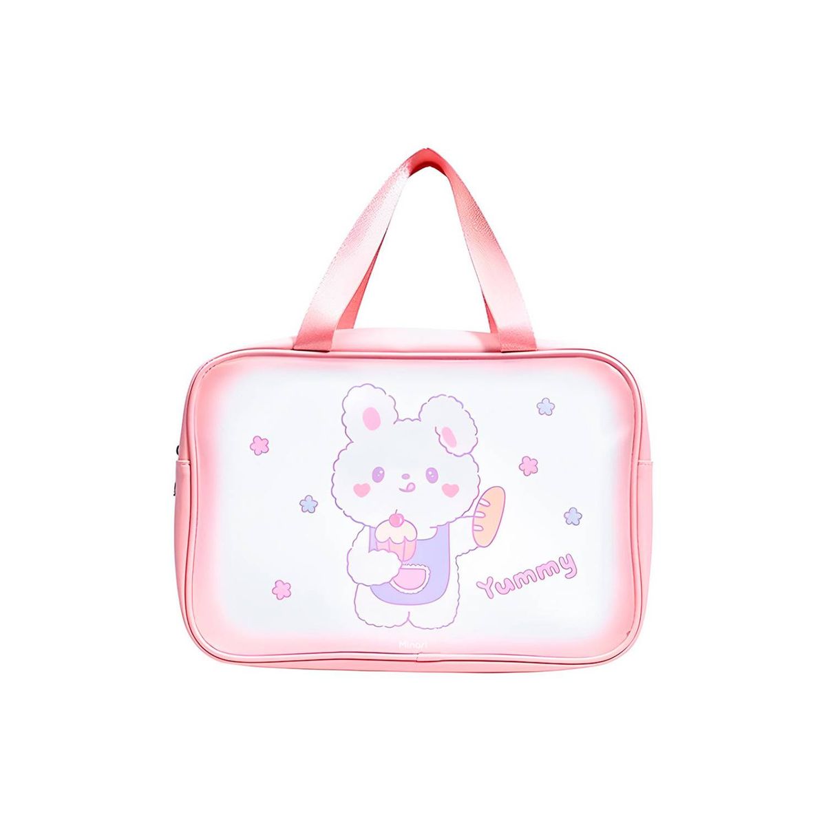 GENERICO - Bolsa de Maquillaje estuche neceser con diseño 31x21x12 - Rosa