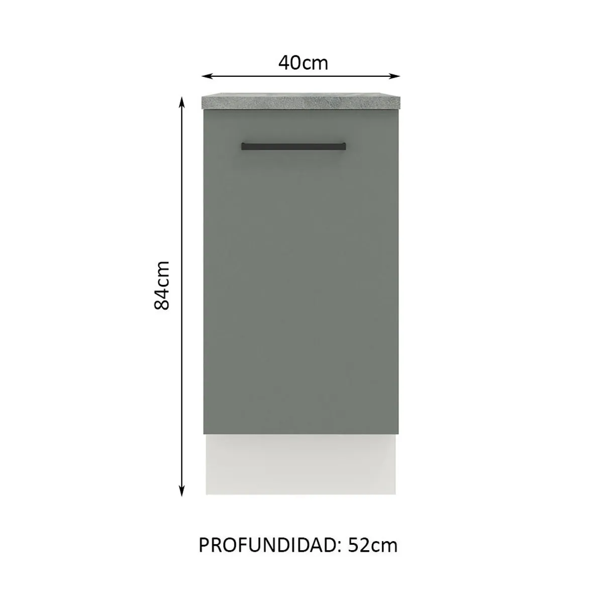 MADESA - Mueble de Cocina Agata 40 cm 1 Puerta