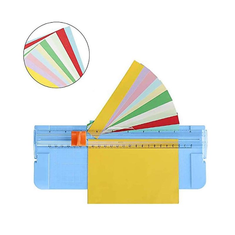 GENERICO - Cortador de Papel Portátil Mini Guillotina de Papel