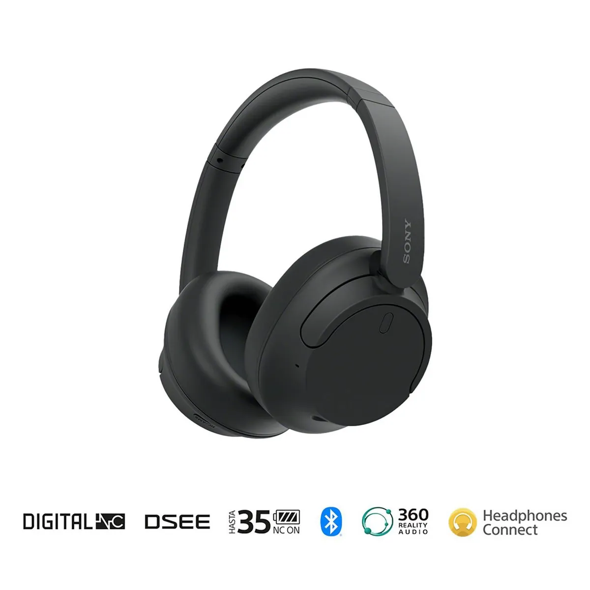 SONY - Audifonos Bluetooth  Sony Wh-CH720 5.2 Noise cancelling 35hrs Negro