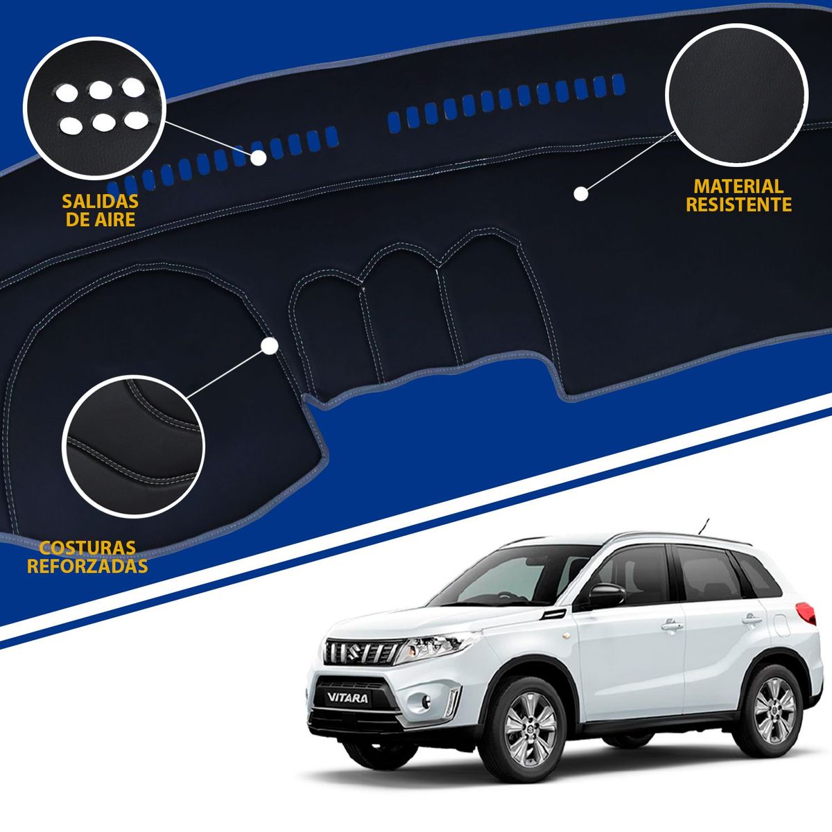 TECGO - PROTECTOR TAPETE PARA TABLERO TIPO SUZUKI NEW VITARA 2023