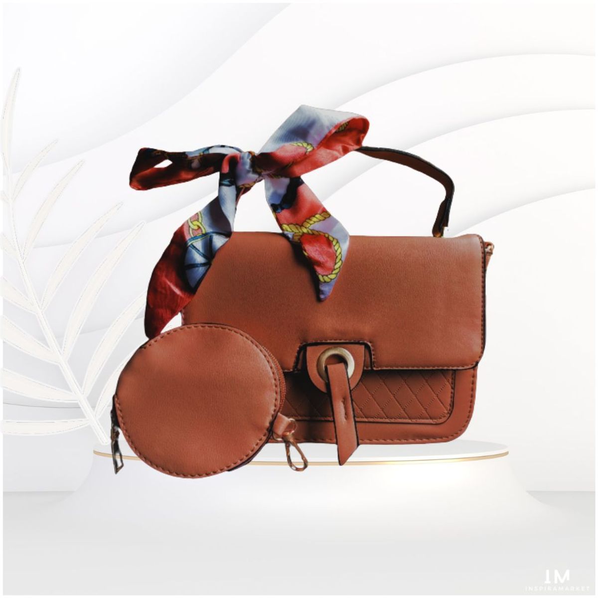 INSPIRA MARKET - Cartera bolso con monedero cuero PU mujer