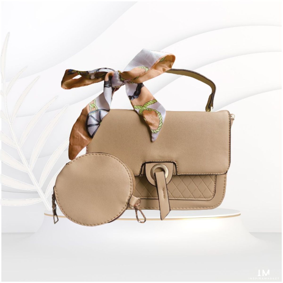 INSPIRA MARKET - Cartera bolso con monedero cuero PU mujer