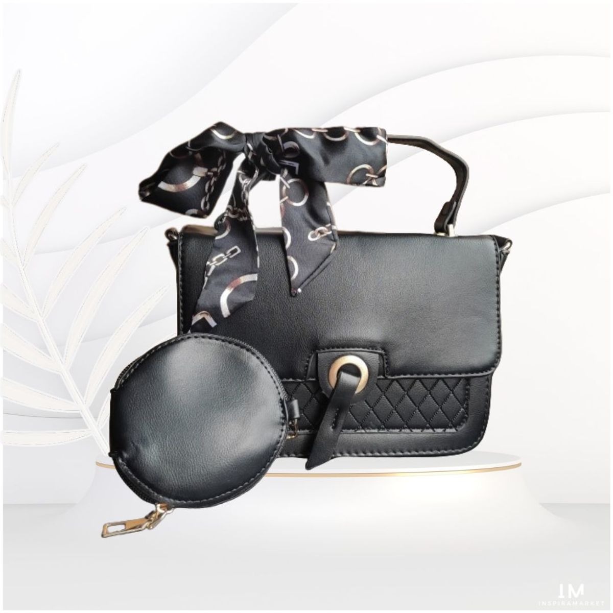 INSPIRA MARKET - Cartera bolso con monedero cuero PU mujer