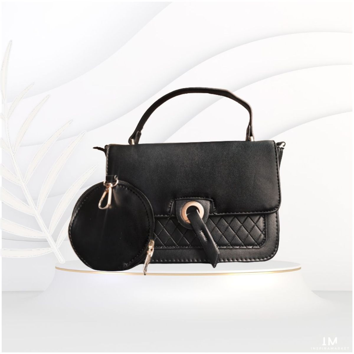 INSPIRA MARKET - Cartera bolso con monedero cuero PU mujer