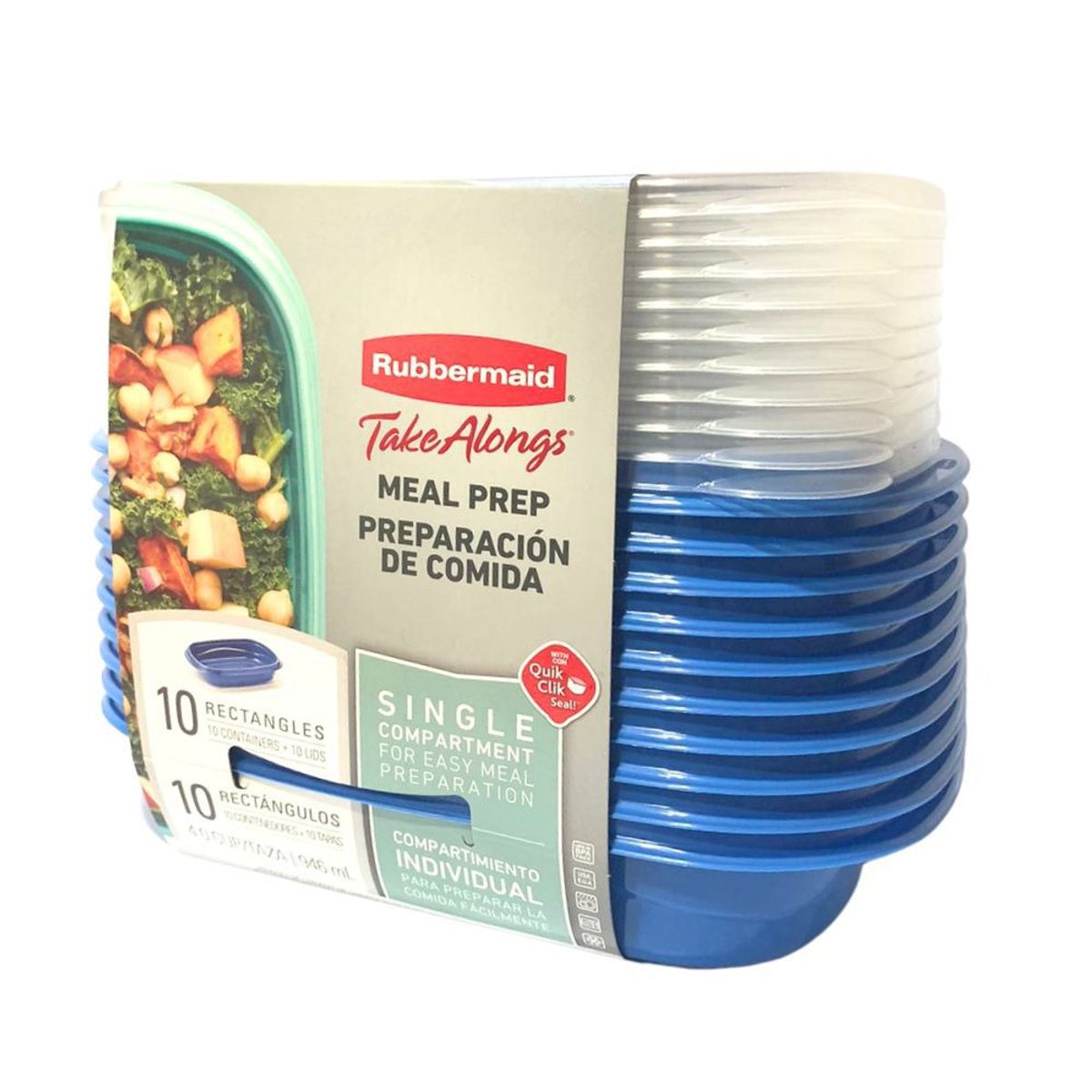 RUBBERMAID - 10 Recipientes con 946ml Rubbermaid 2141748