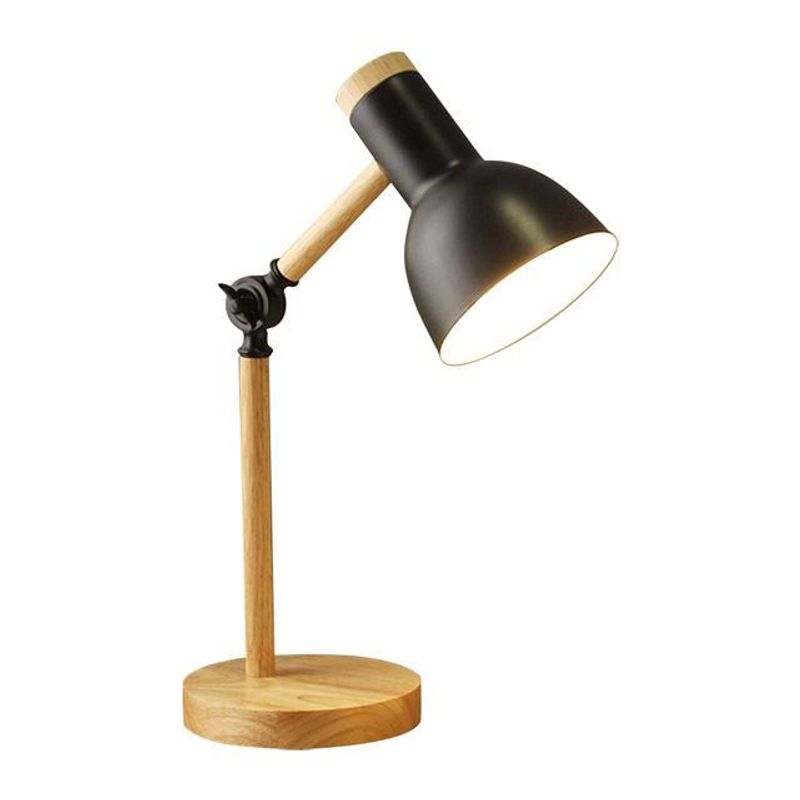 GENERICO - Lámpara Europea Led de Madera Negro