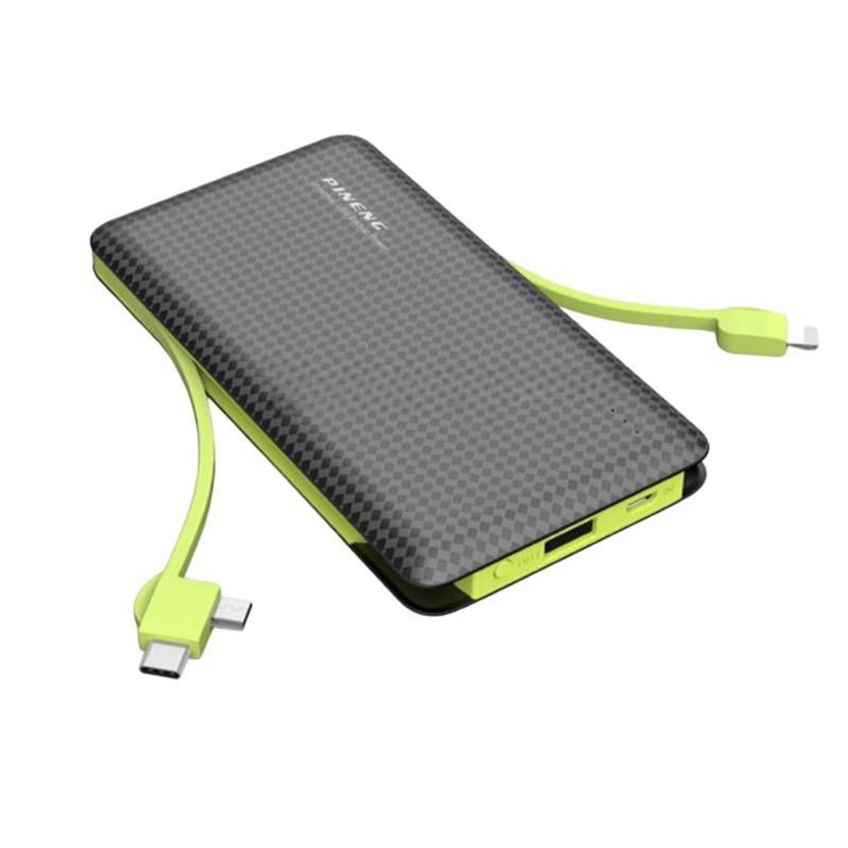 GENERICO - Batería Externa Powerbank 10000mah Carga Veloz NEGRO VERDE