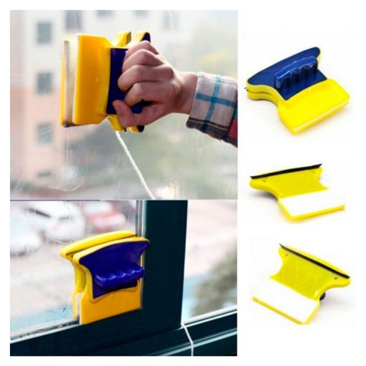 OEM - Limpia Vidrios Magnético Para Exteriores e Interiores