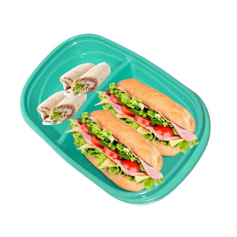 RUBBERMAID - 10 Recipientes con Divisiones 887ml Rubbermaid 2139162