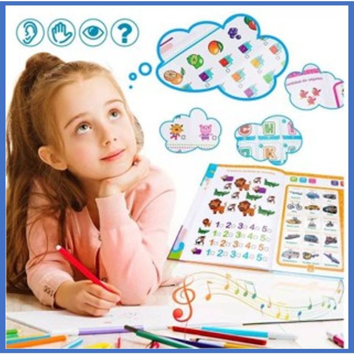 GENERICO - Libro didactico con sonidos en ingles y español