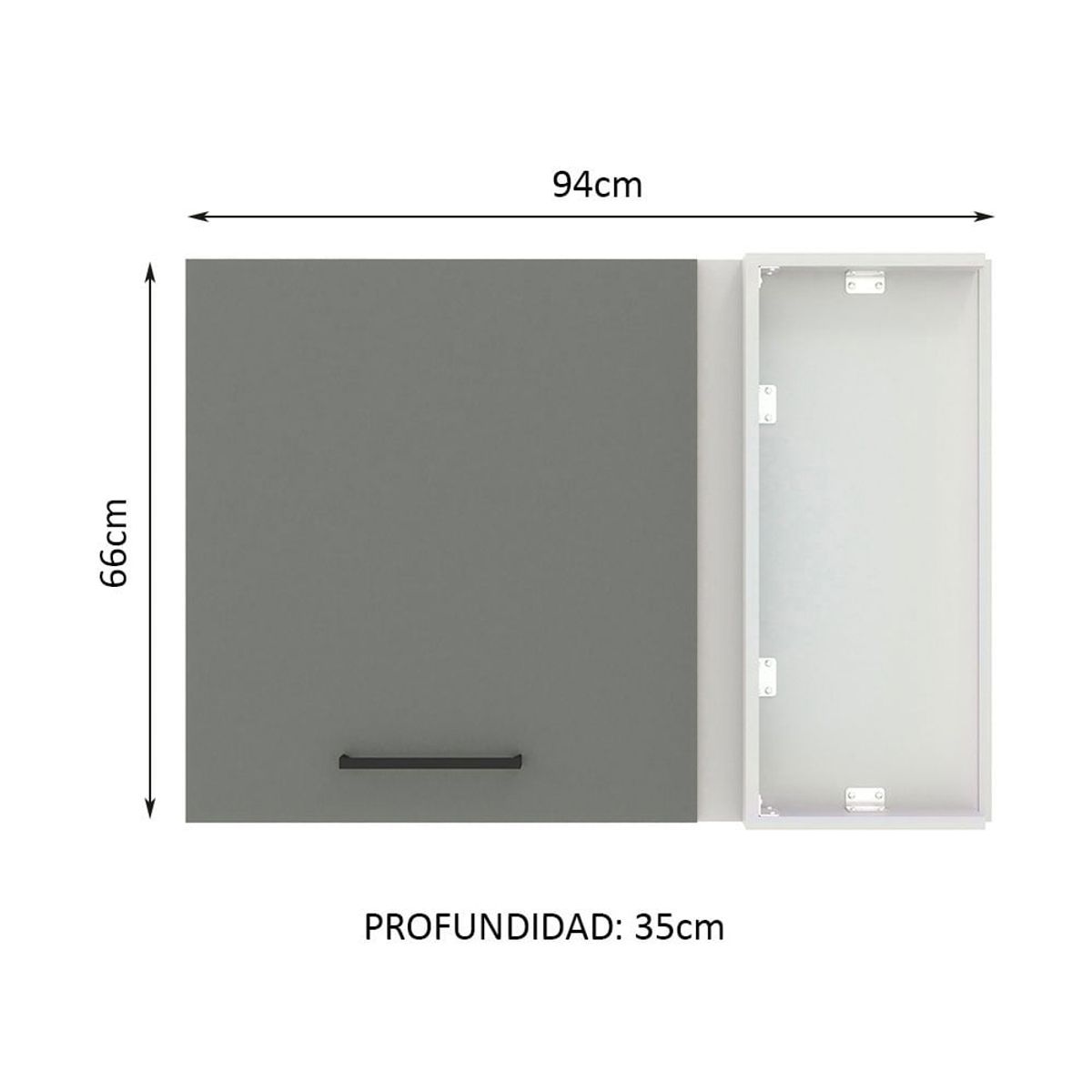 MADESA - Alacena de Cocina de Esquina Agata 1 Puerta