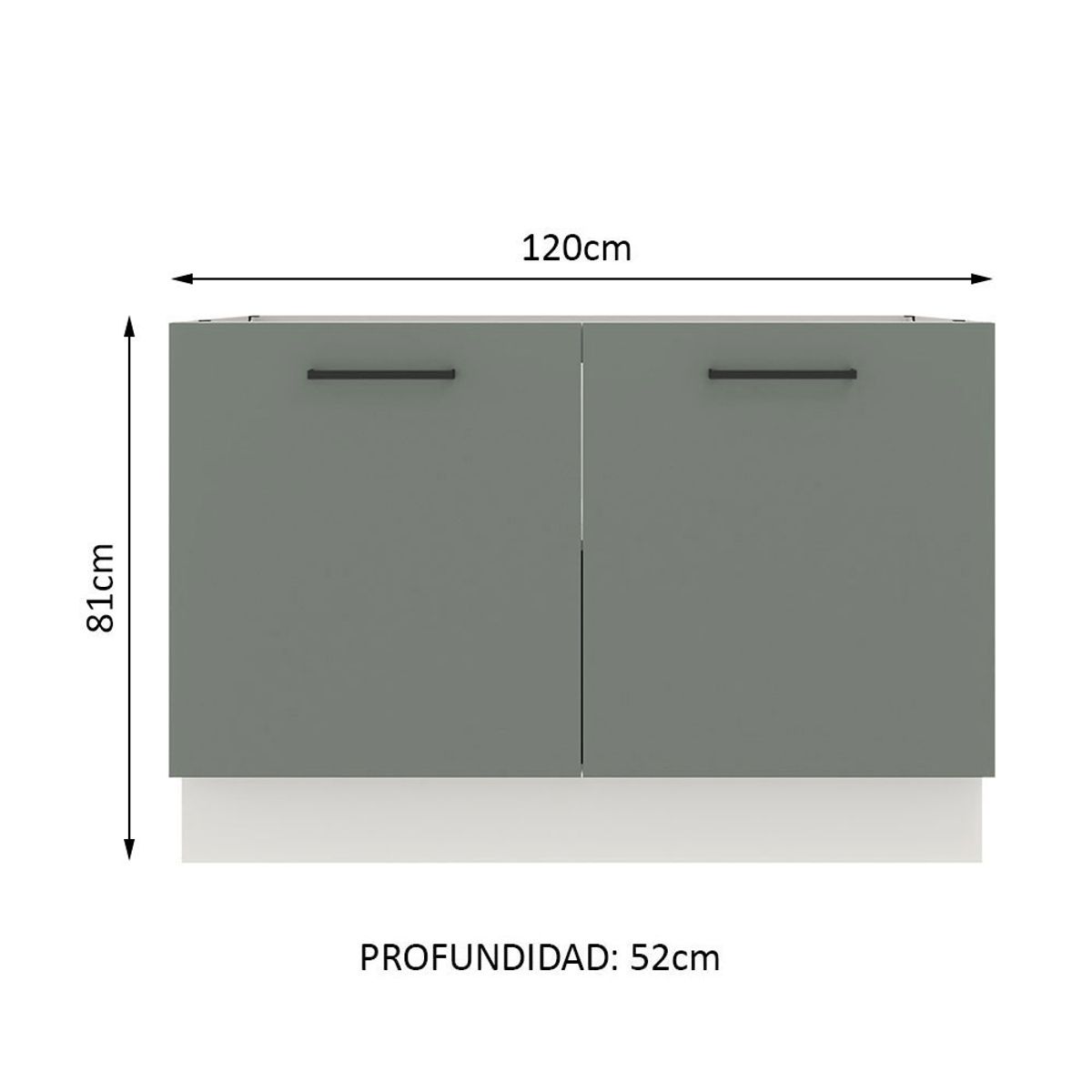 MADESA - Mueble de Cocina Agata 120 cm - Mostrador para Lavadero