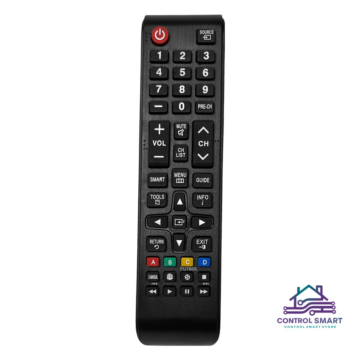 GENERICO - Control Remoto Compatible Para TV Samsung Smart LED Modo Futbol