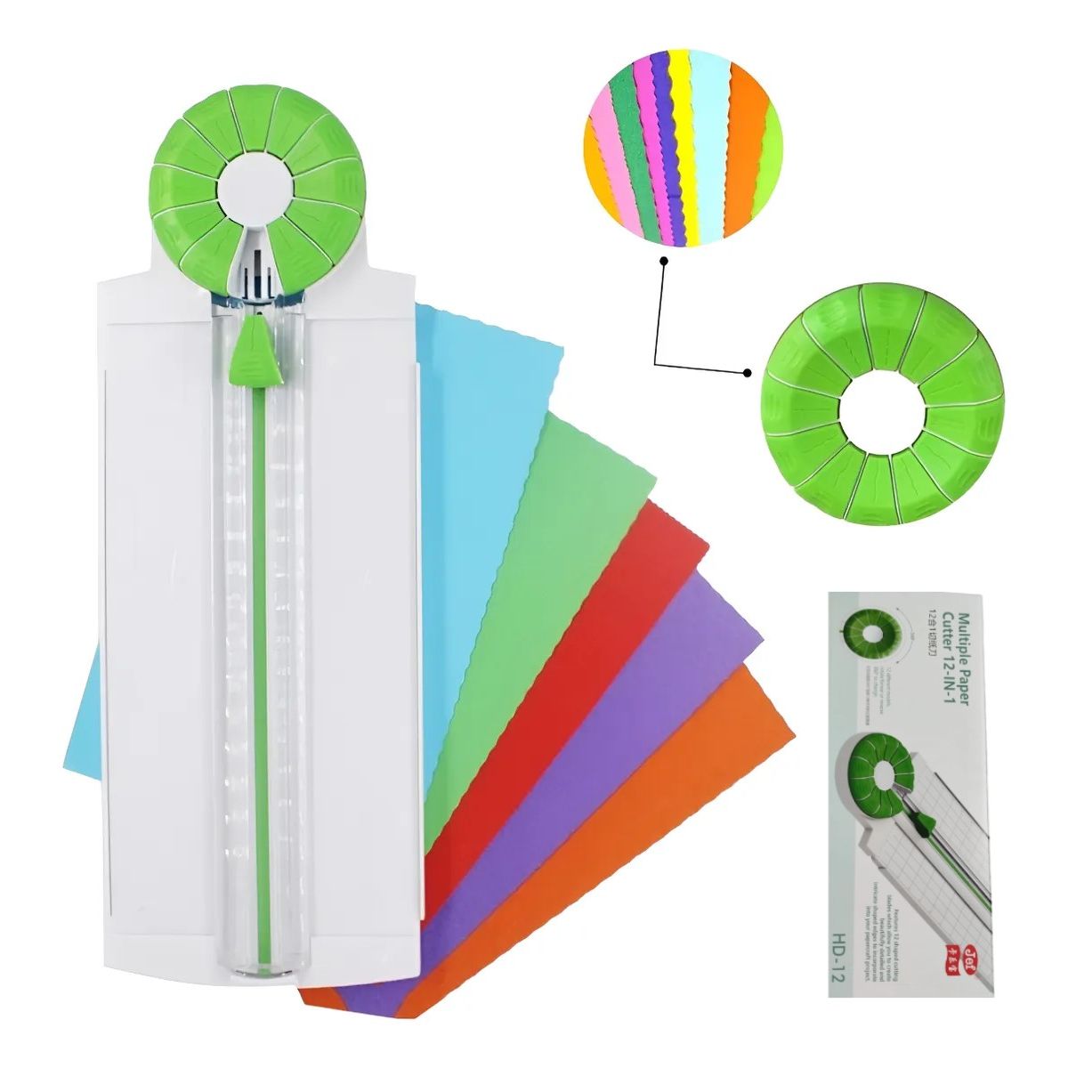 GENERICO - Cortador De Formas De Papel Guillotina De 12 Formas