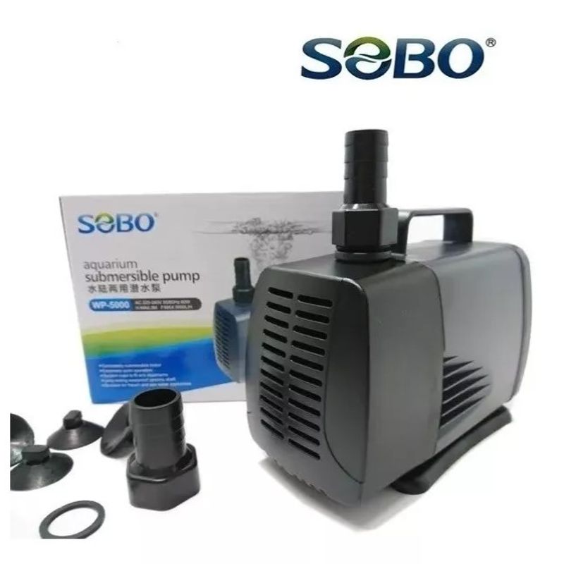 GENERICO - BOMBA SUMERGIBLE SOBO WP-5000 PECERA CASCADA HIDROPONÍA