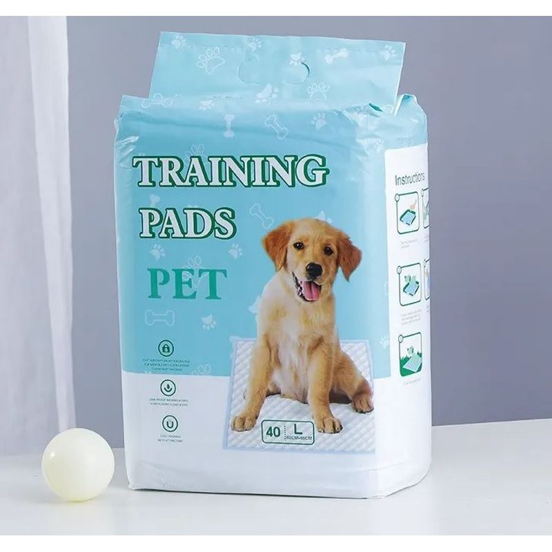 GENERICO - Pañales de piso para Perro Absorbente 40 Unid (60x60cm) Talla L