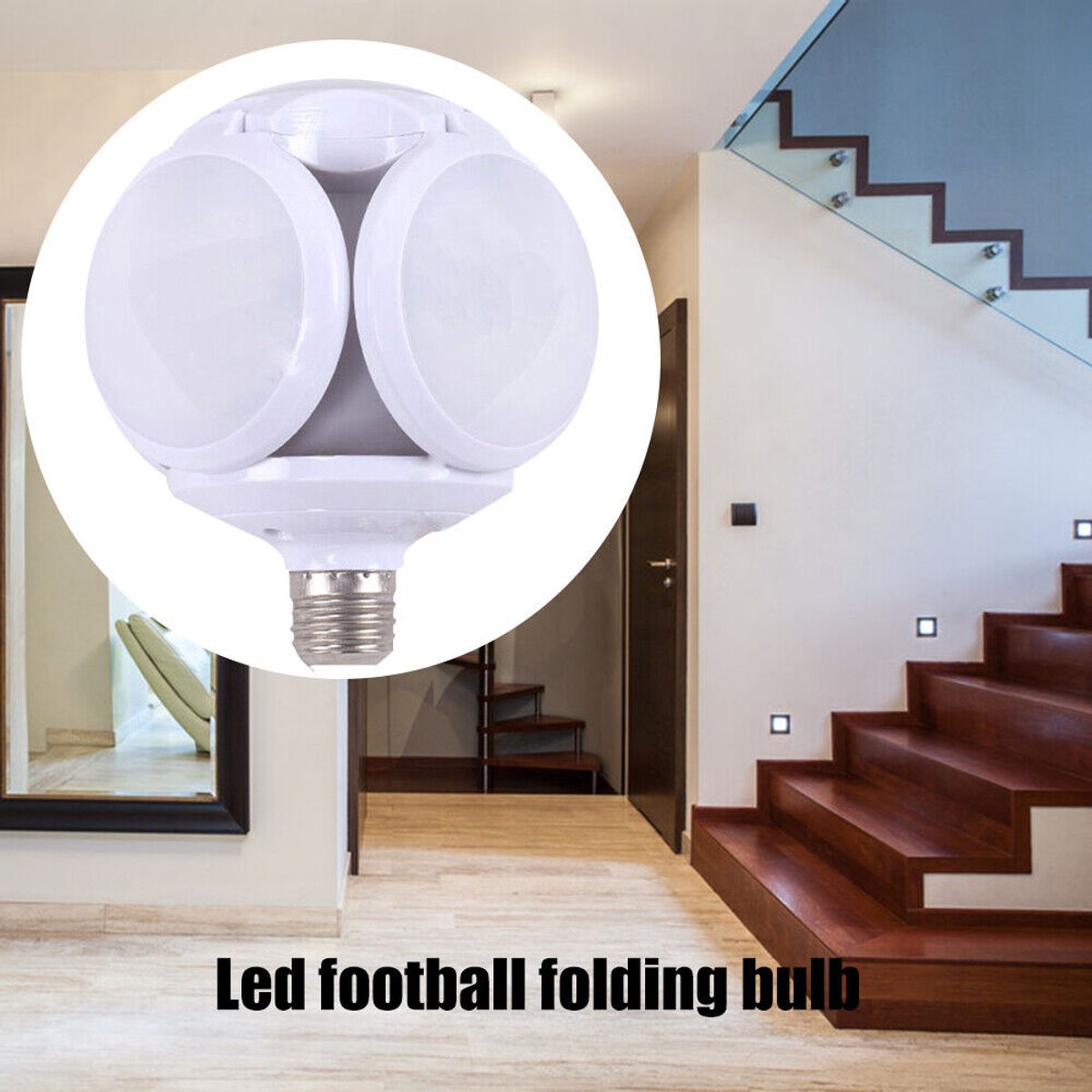 GENERICO - Lampara Bombillo de 40Watts Luz Blanca LED Plegable de Techo