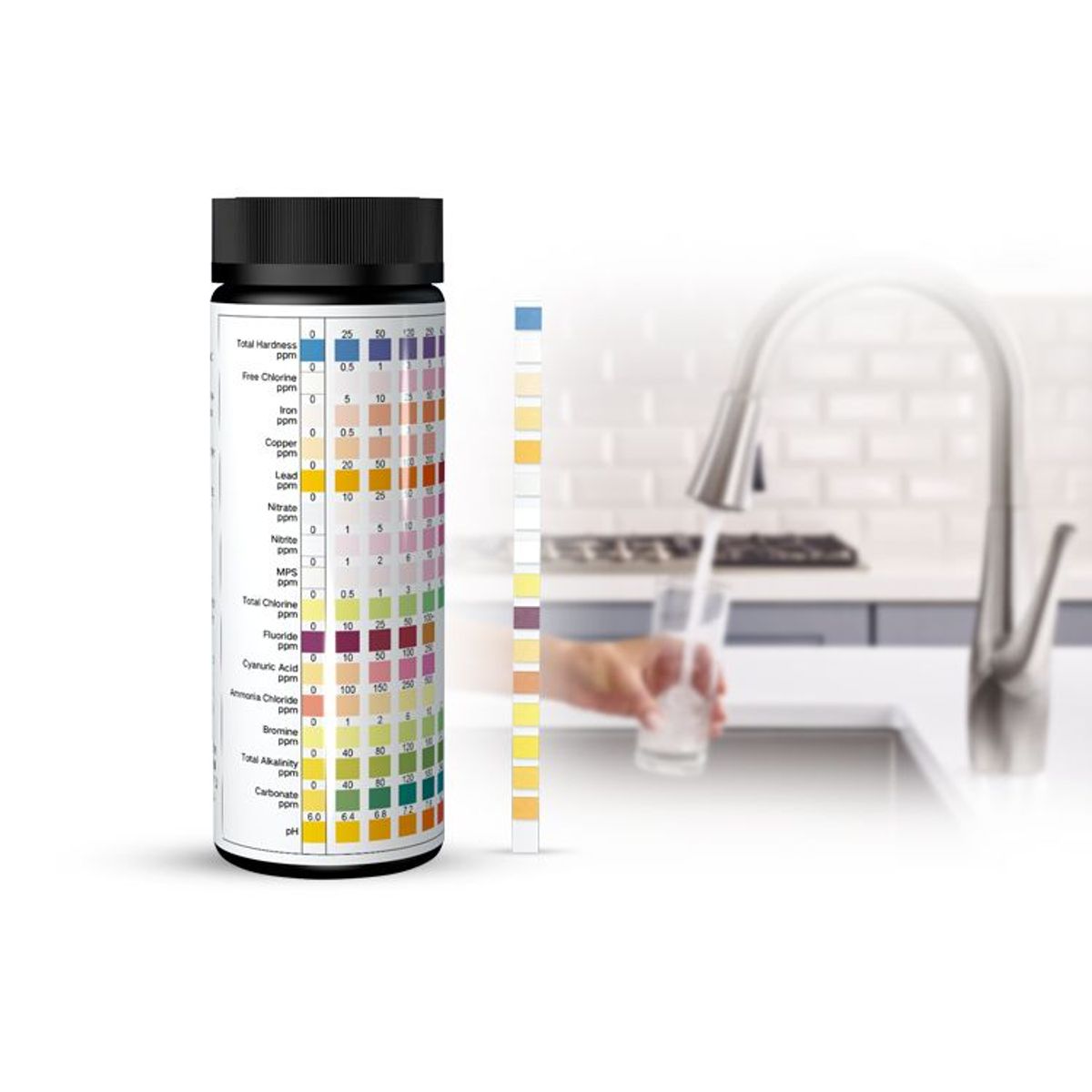 GENERICO - Medidor De PH Cloro Dureza Calidad De Agua 16 En 1