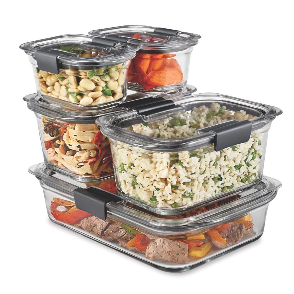 RUBBERMAID - 5 Recipientes para Alimentos Rubbermaid 2125081
