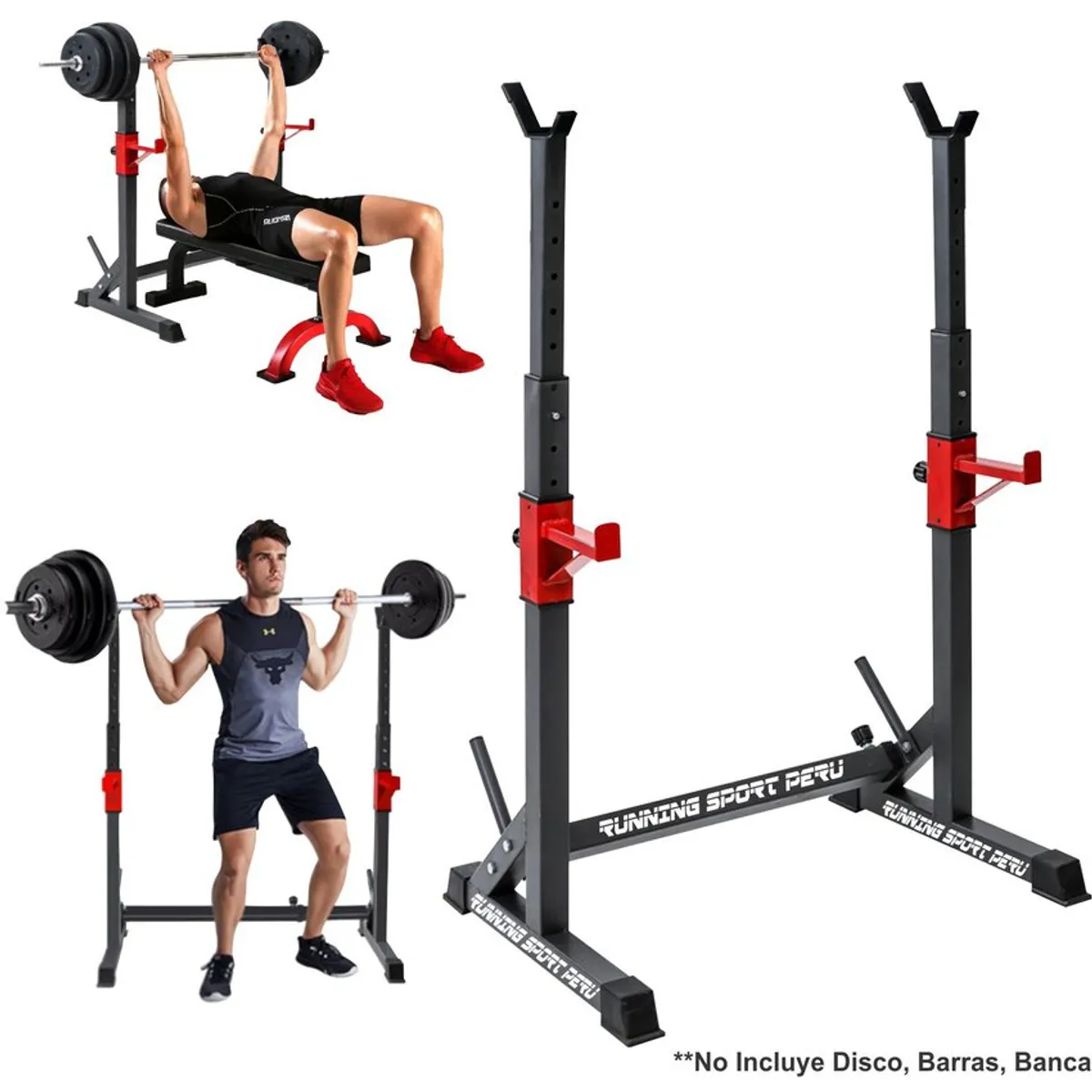RUNNING SPORT PERU - Rack Squat Premium Soporte Sentadilla Pecho Gym