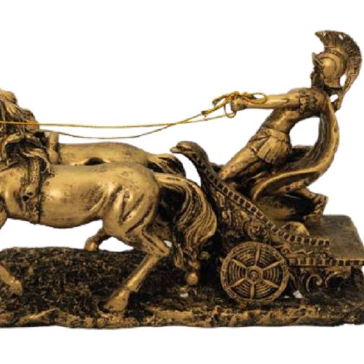 GENERICO - Escultura de Poliresina Carreta Romana