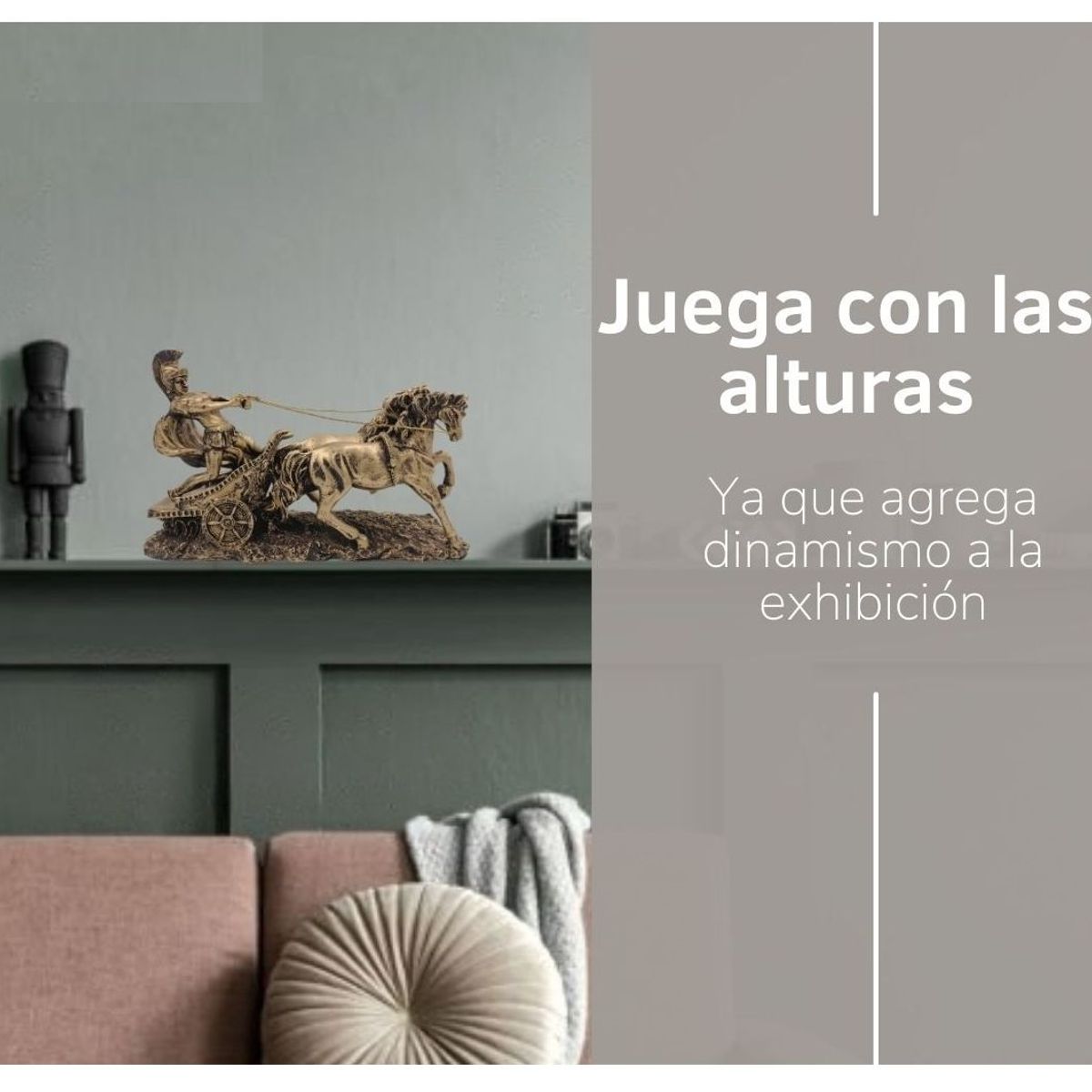 GENERICO - Escultura de Poliresina Carreta Romana