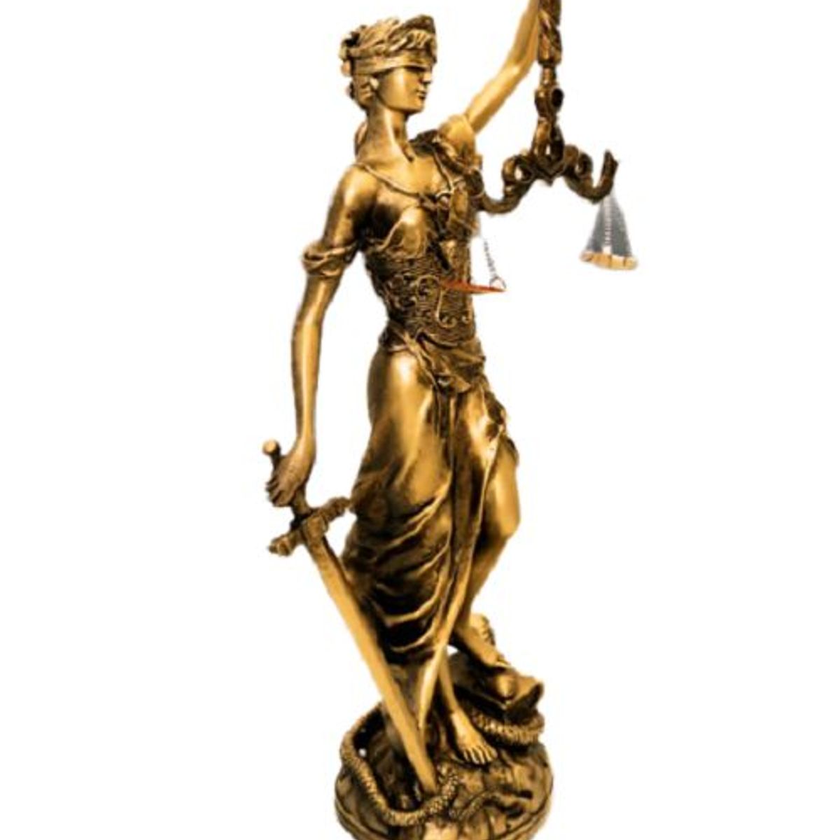 GENERICO - Escultura de Dama de la Justicia Poliresina