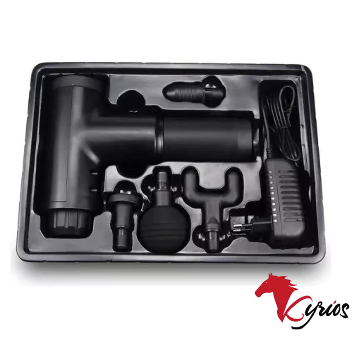 GENERICO - Pistola Masajeador Muscular Facial Profesional Recargable