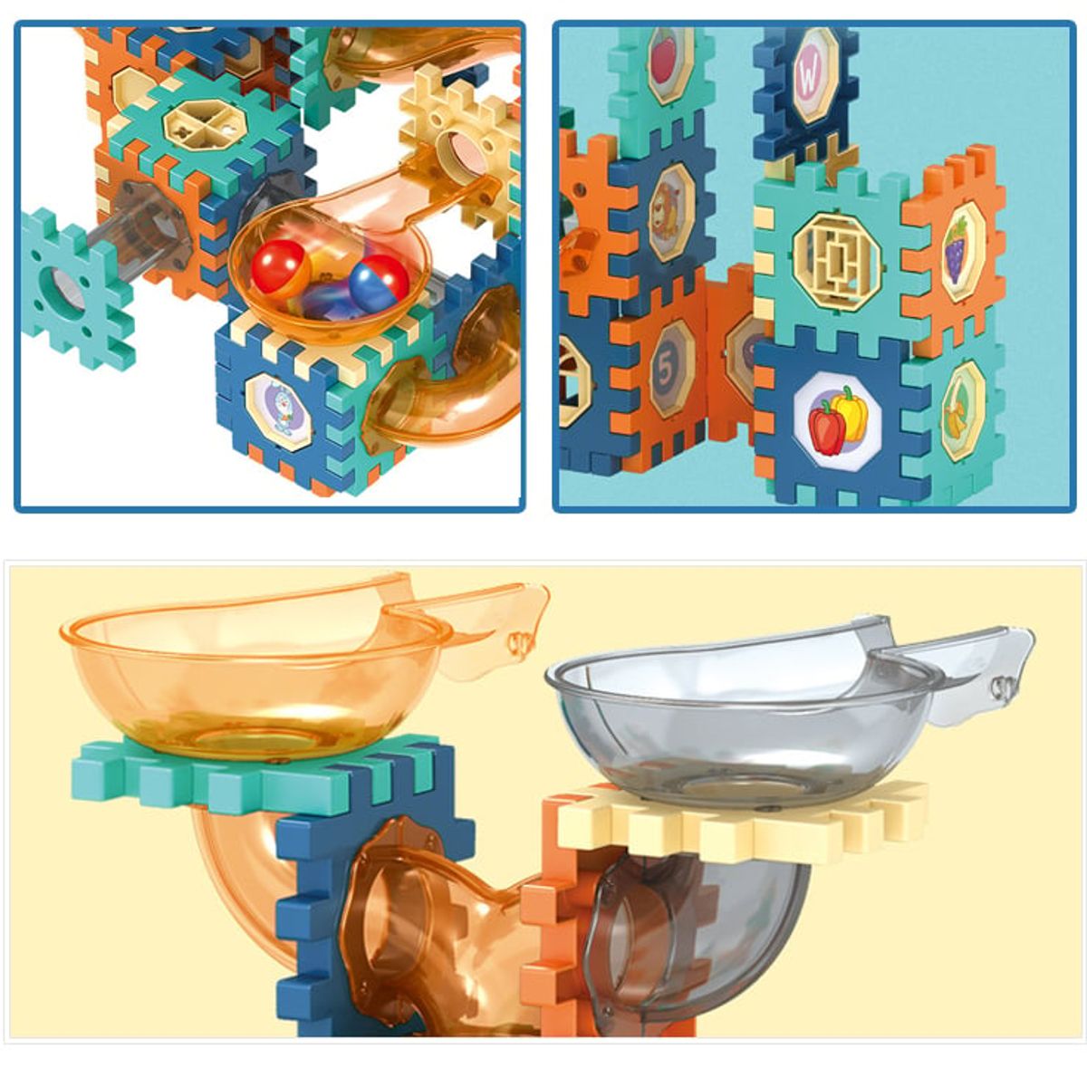 GENERICO - Pista Laberinto de canicas - 125 Pcs