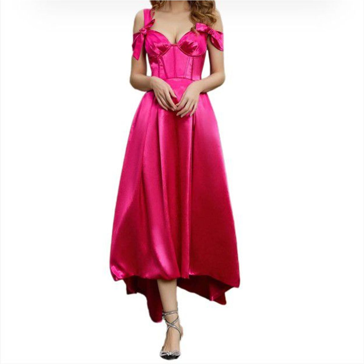 BLWOENS - Vestido de fiesta elegante para mujer