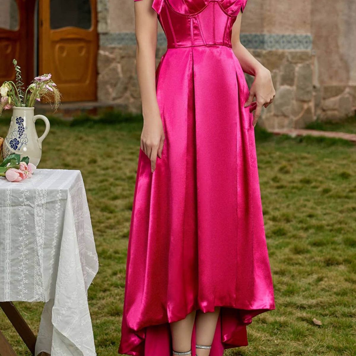 BLWOENS - Vestido de fiesta elegante para mujer