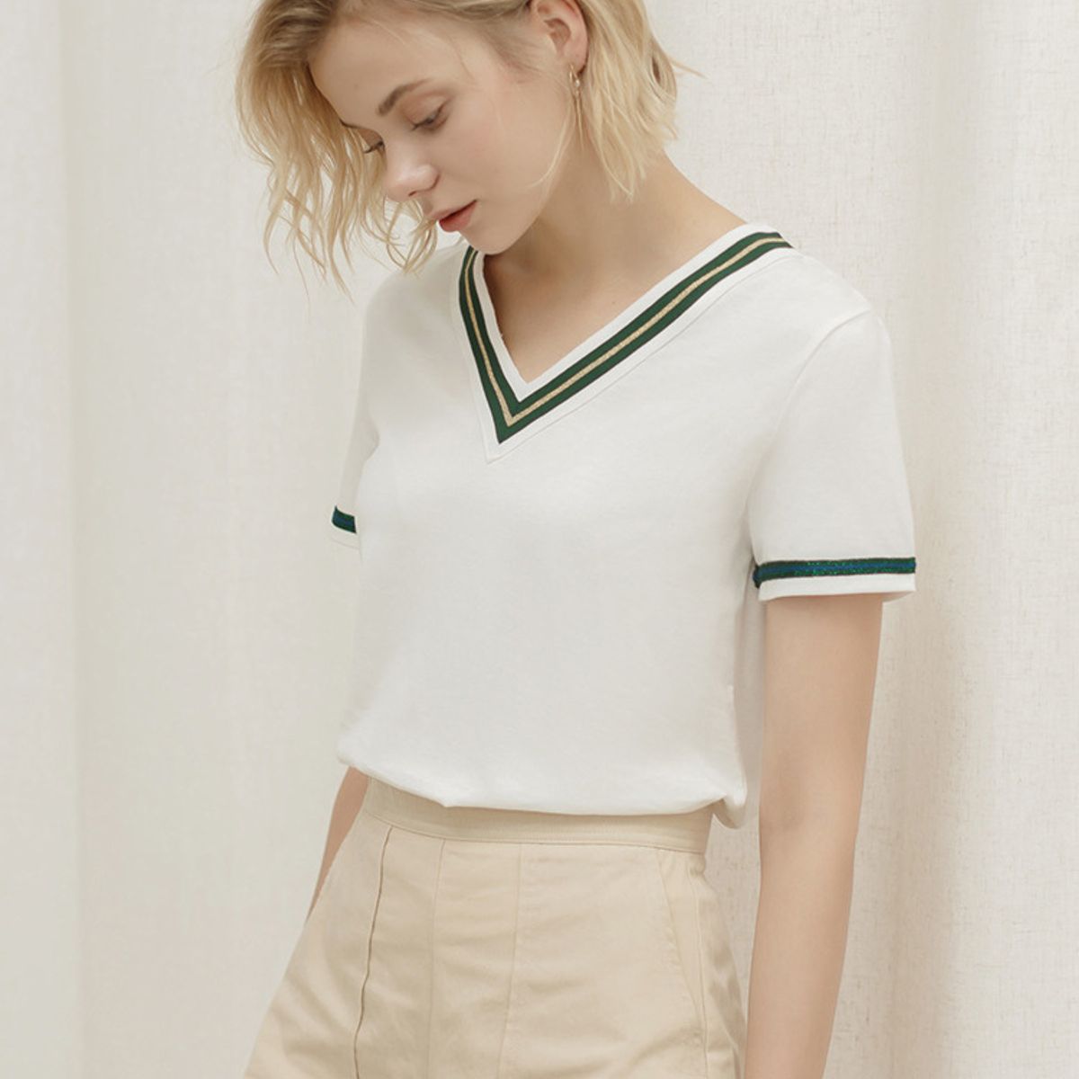 BLWOENS - Camiseta de manga corta casual para mujeres