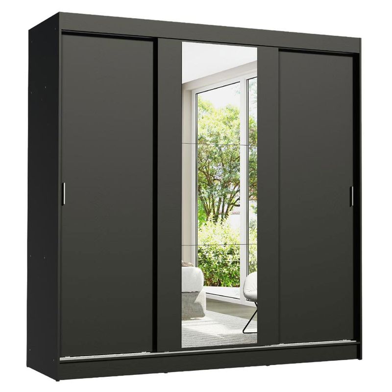 MADESA - Ropero Reno 3 Puertas Corredizas 1 Espejo