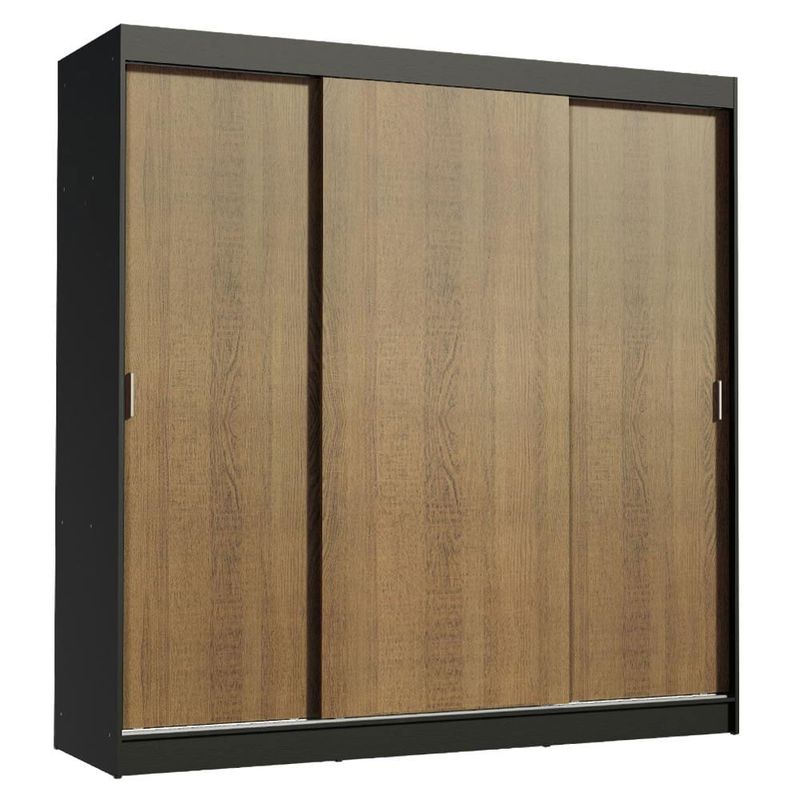 MADESA - Ropero Reno 3 Puertas Corredizas 4 Cajones