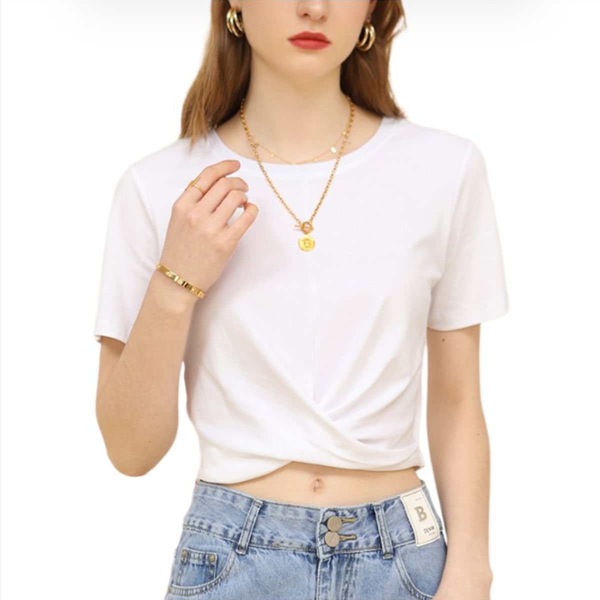 BLWOENS - Camiseta de manga corta casual para mujeres