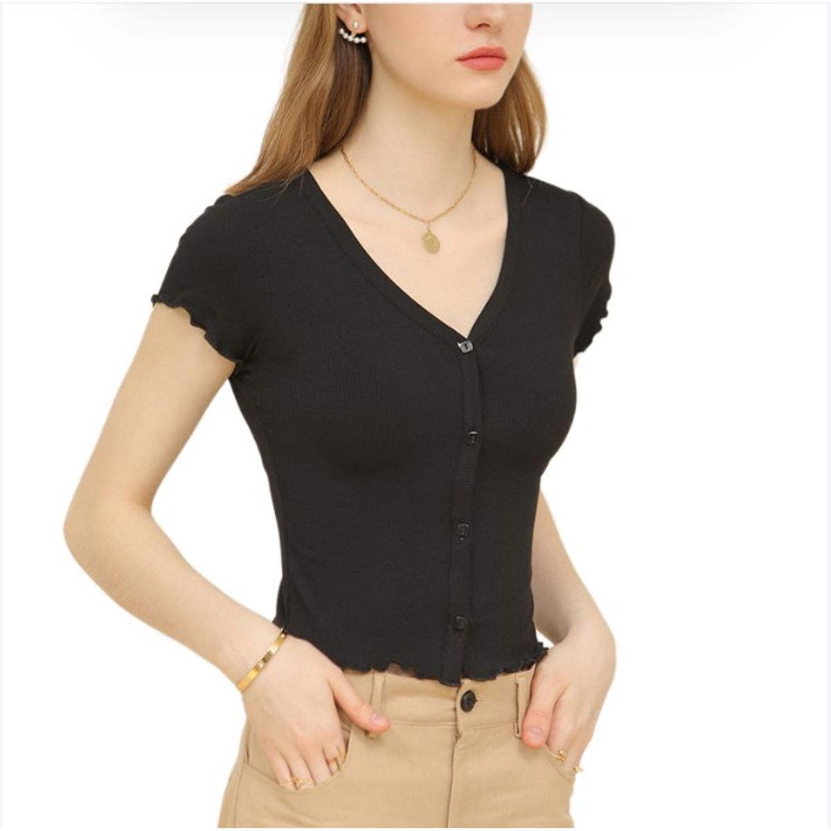 BLWOENS - Camiseta de manga corta casual para mujeres