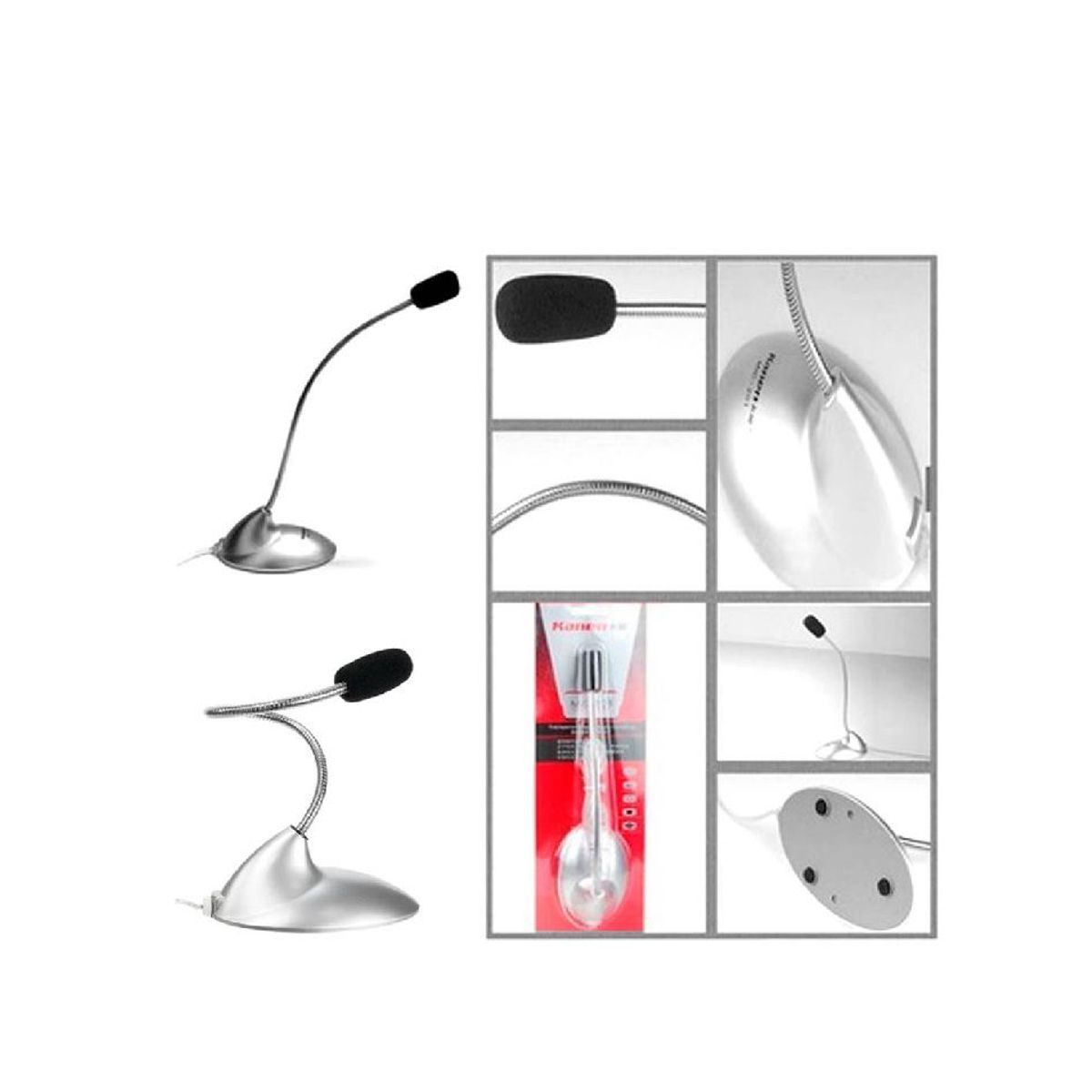 ITELSISTEM - Micrófono Flexible Laptop Pc Computadora Escritorio Itelsistem