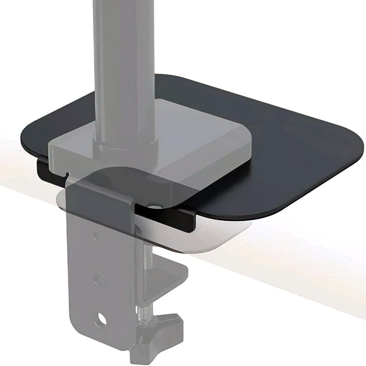 GENERICO - MONTECH - Placa de Refuerzo para Rack de Monitor  Mesa Frágil  Negro