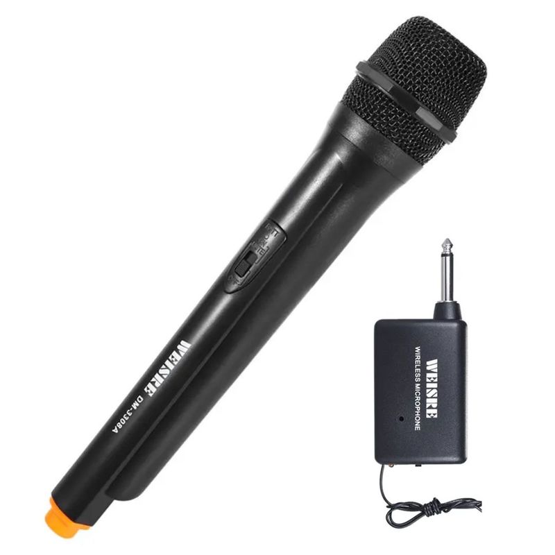 GENERICO - Micrófono Profesional Inalámbrico Amplificador de Audio WEISRE DM3308A
