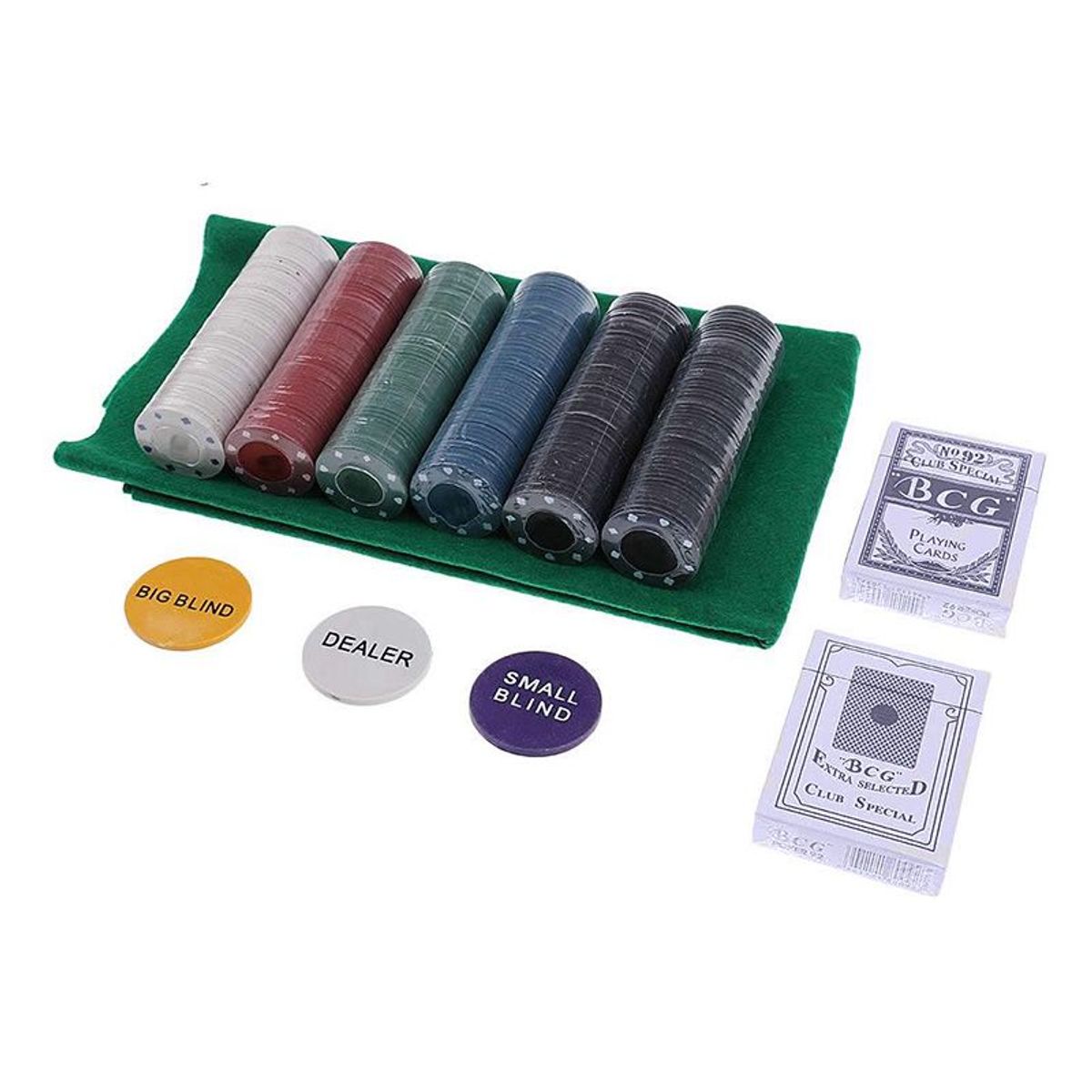 GENERICO - Set de Poker 300 Fichas en Caja de Metal