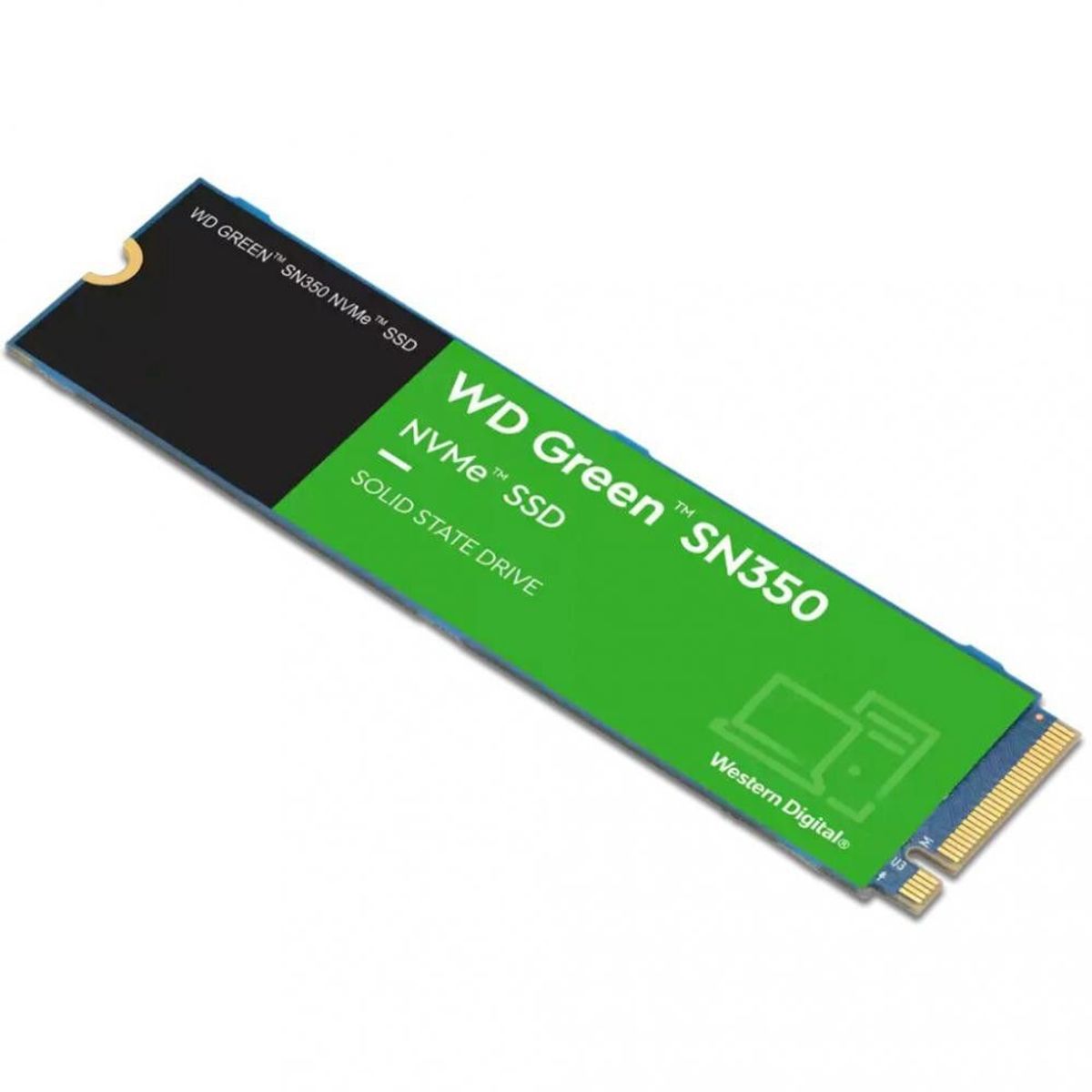 WESTERN DIGITAL - Disco SSD Western Digital SN350 500GB Green NVME M2 2280 WDS500G2G0C