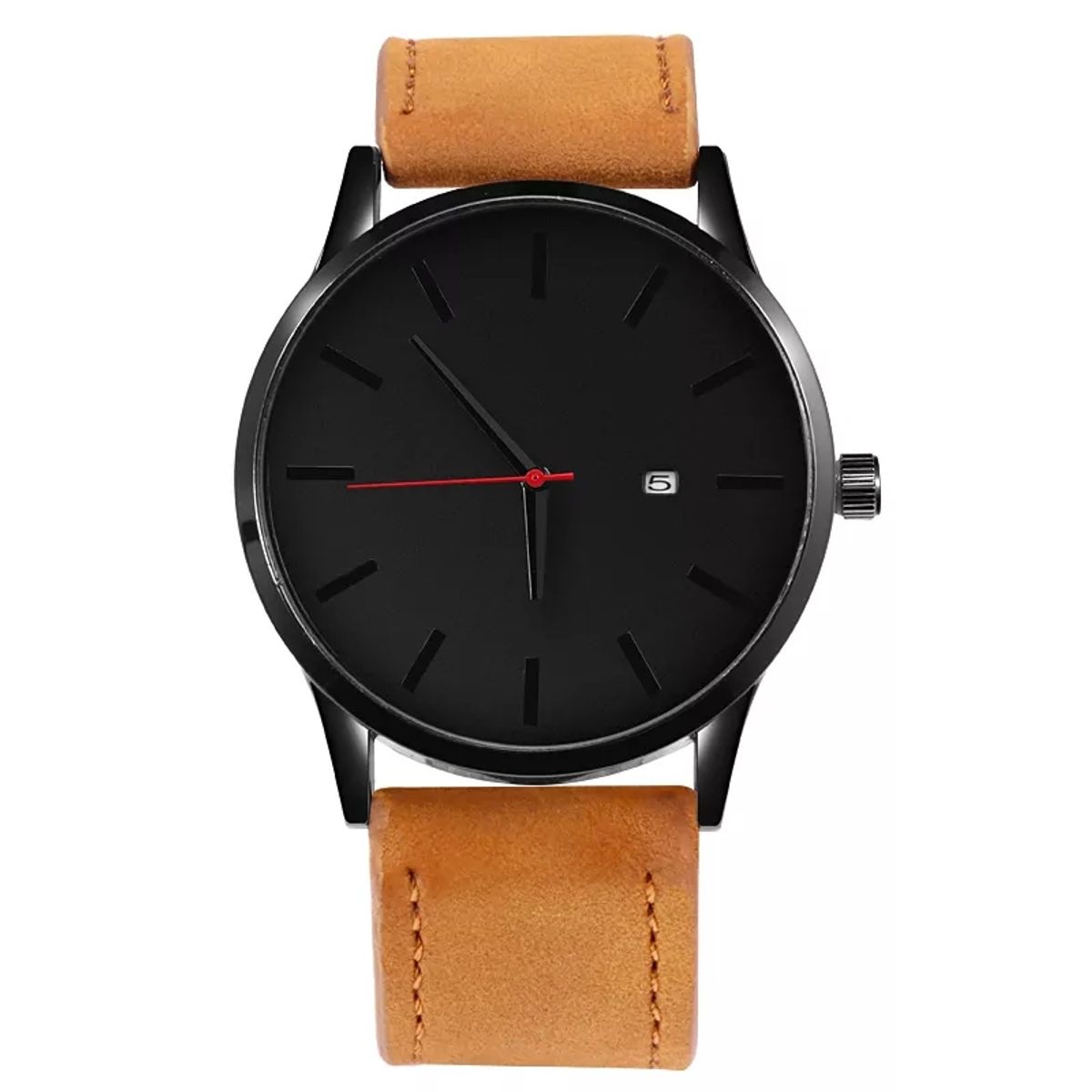 GENERICO - Reloj de Cuarzo para hombre Cuero Sintético - Marrón