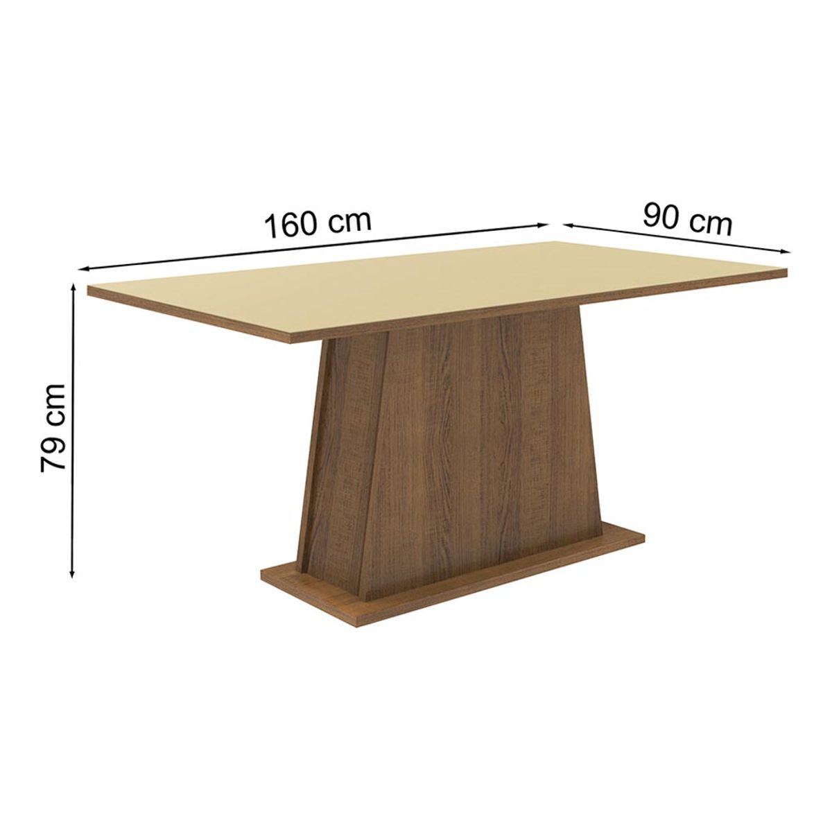 MADESA - Mesa de Comedor Rectangular 6 Puestos