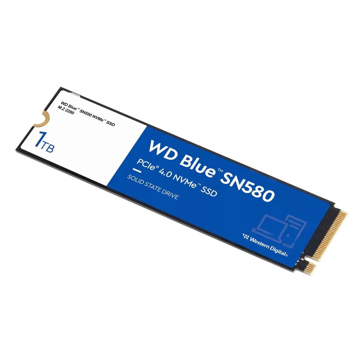 WESTERN DIGITAL - Disco Solido SSD Western Digital SN580 blue 1TB PCIe 4 M2 WDS100T3B0E