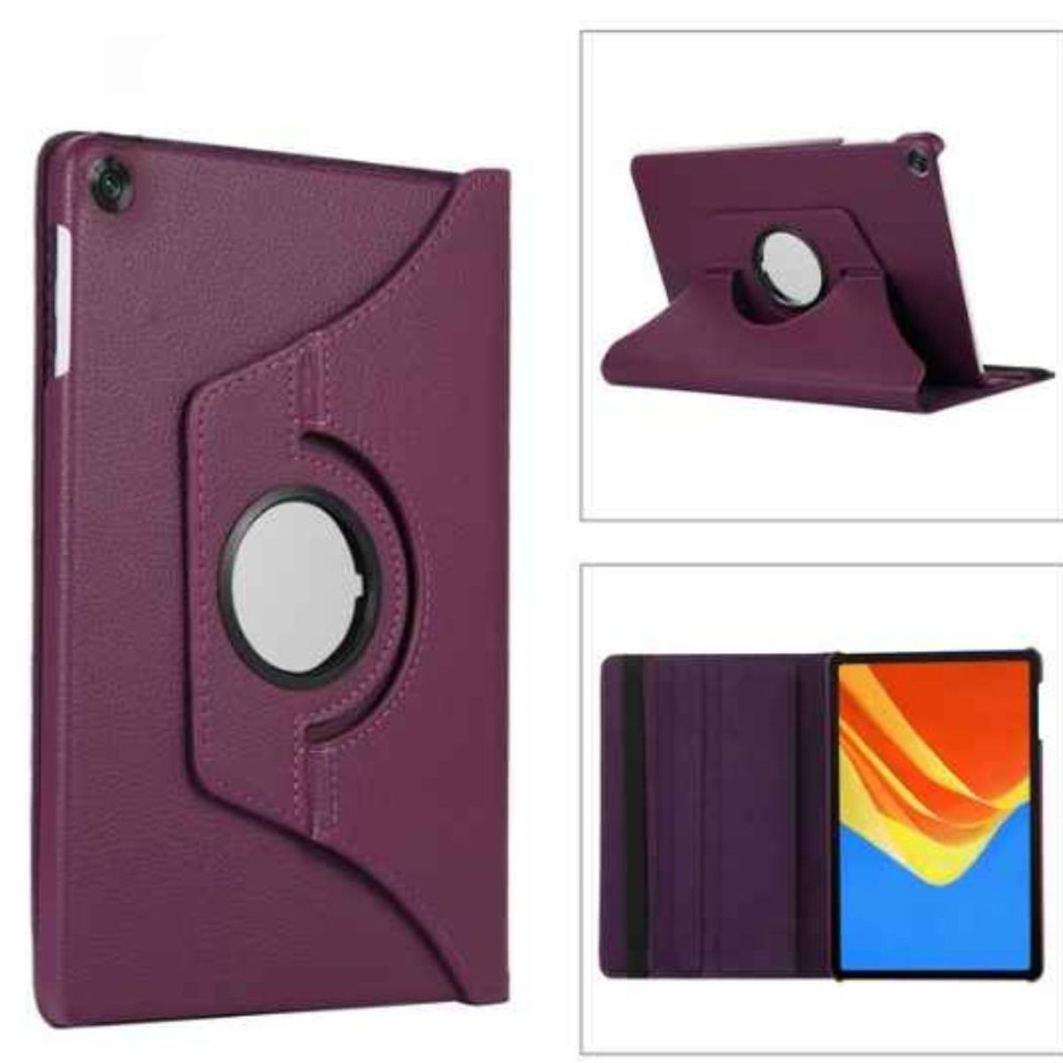 GENERICO - Funda Giratoria para Tablet Huawei Matepad SE 10.4 AGS5-L09/W09 Morado
