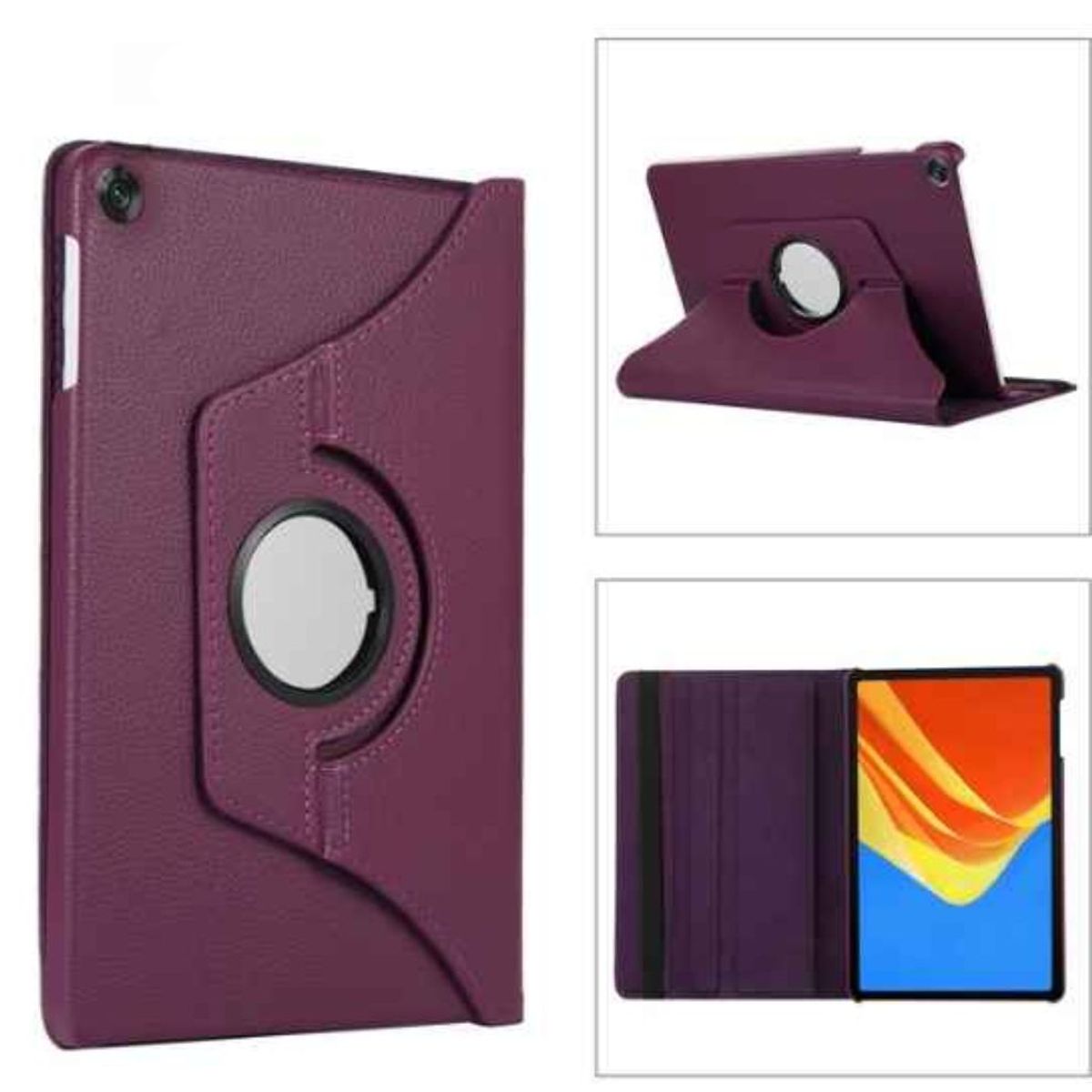 GENERICO - Funda Giratoria para Tablet Huawei Matepad SE 10.4 AGS5-L09/W09 Morado