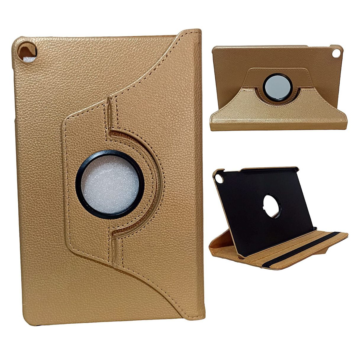 GENERICO - Funda Giratoria para Tablet Huawei Matepad SE 10.4 AGS5-L09/W09 Dorado